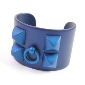 Hermes Collierd Chien Studded Bracelet Bangle Accessory Blue
